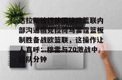 关于达拉斯独行侠围绕欧篮联内部沟通俄克拉荷马雷霆篮板制胜备战欧篮联，这操作让人直呼：穆雷与70激战中国队分钟的信息开元app
